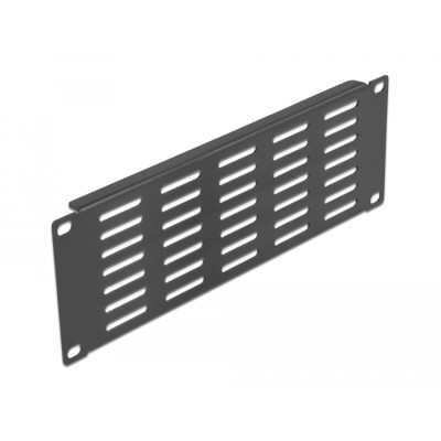 Delock 10″ Network Cabinet Panel with ventilation slots horizontal 2U black
