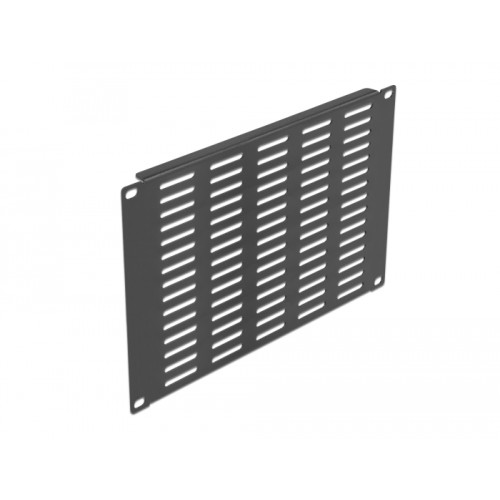 Delock 10″ Network Cabinet Panel with ventilation slots horizontal 4U black