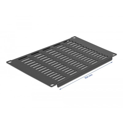 Delock 10″ Network Cabinet Panel with ventilation slots horizontal 4U black 2