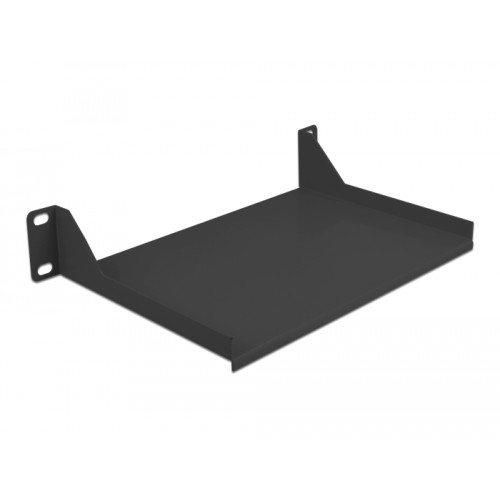Delock 10″ Shelf for network cabinet 1U black
