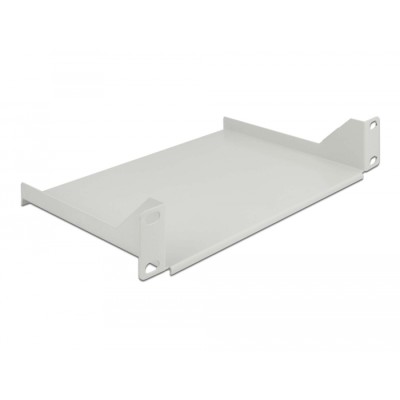 Delock 10″ Shelf for network cabinet 1U grey