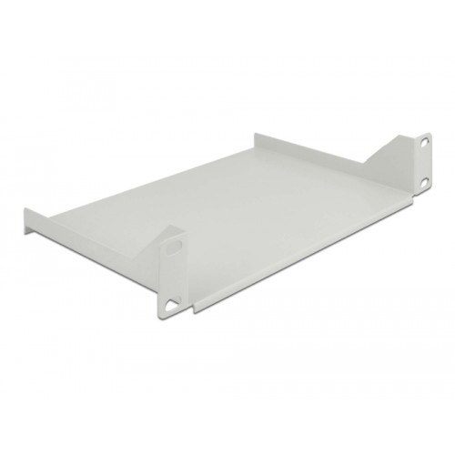 Delock 10″ Shelf for network cabinet 1U grey