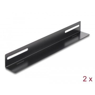 Delock 19″ Mounting Bracket for network cabinet 300 x 40 mm 2 pieces