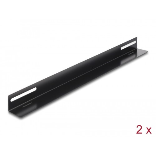 Delock 19″ Mounting Bracket for network cabinet 450 x 40 mm 2 pieces