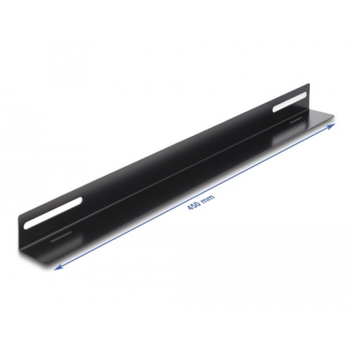 Delock 19″ Mounting Bracket for network cabinet 450 x 40 mm 2 pieces