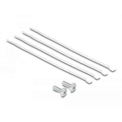 Delock 10″ Patch Panel 8 port Cat.6A 0.5U grey 2