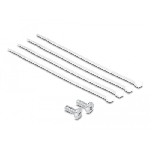 Delock 10″ Patch Panel 8 port Cat.6A 0.5U grey