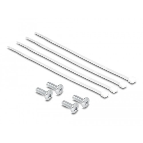 Delock 10″ Patch Panel 8 port Cat.6A 1U grey