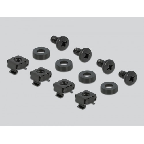 Delock 19″ DIN rail Panel 1U black