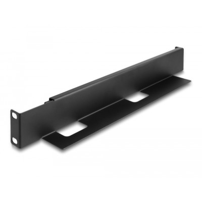 Delock 19″ Mounting bracket adjustable length 368 - 600 mm for network cabinet 1U 2 pieces 2