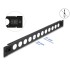 Delock 19″ D-Type Patch Panel 12 port tool free black