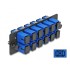 Delock Fiber Optic Adapter Panel SC Simplex UPC 12 Port blue