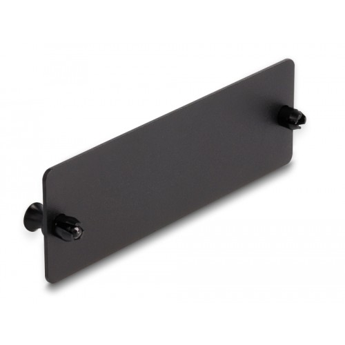 Delock Fiber Optic Blind Panel black