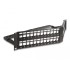 Delock 19″ Keystone Patch Panel 48 port with strain relief 2U angled black