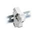 Delock Keystone Holder for DIN rail with grounding grey