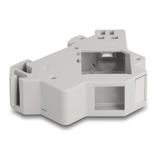 Delock Keystone Holder for DIN rail with grounding grey