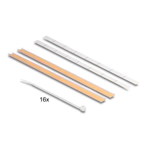 Delock 19″ D-Type Patch Panel with strain relief 16 port 1U black