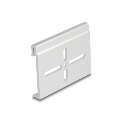 Delock Aluminium Mounting Clip for DIN Rail 60.0 x 47.8 mm silver 2
