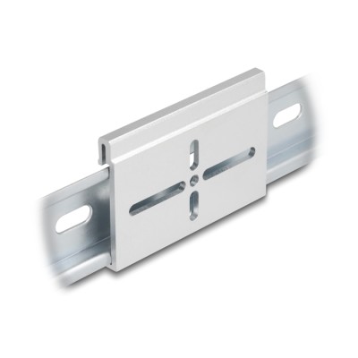 Delock Aluminium Mounting Clip for DIN Rail 70.0 x 47.8 mm silver
