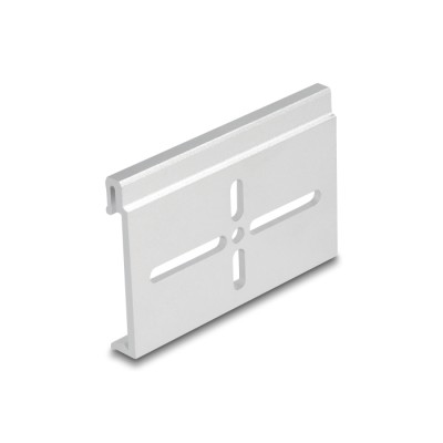 Delock Aluminium Mounting Clip for DIN Rail 70.0 x 47.8 mm silver 2