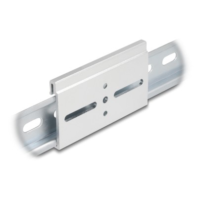 Delock Aluminium Mounting Clip for DIN Rail 80.0 x 47.8 mm silver