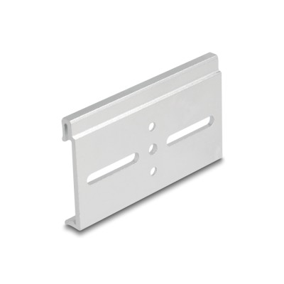 Delock Aluminium Mounting Clip for DIN Rail 80.0 x 47.8 mm silver 2