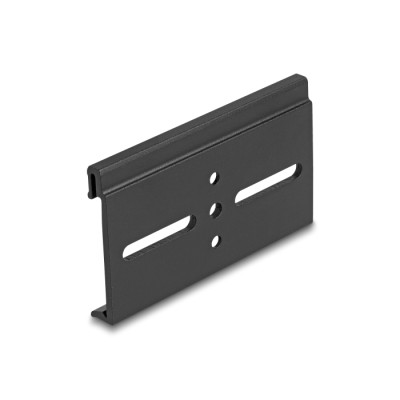 Delock Aluminium Mounting Clip for DIN Rail 80.0 x 47.8 mm black 2