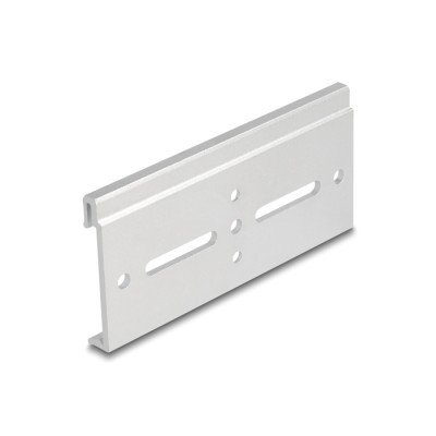 Delock Aluminium Mounting Clip for DIN Rail 100.0 x 47.8 mm silver 2