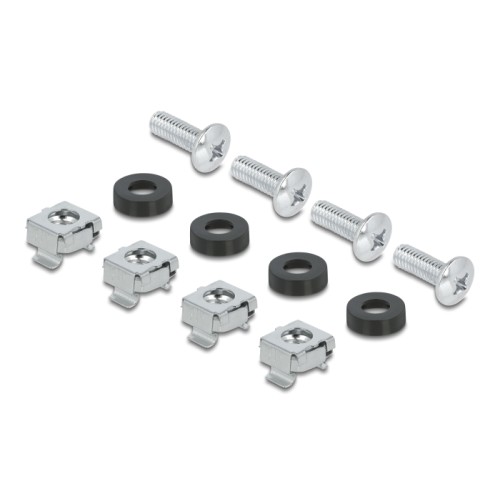 Delock 19″ Circuit-breaker strip with cover and DIN rail 3U metal black