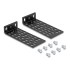 Delock Universal Rack Mounting Set 2 pieces black