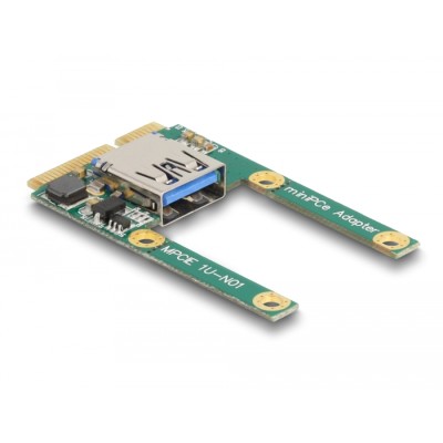 Delock Mini PCIe I/O 1 x USB 2.0 Type-A female full size / half size