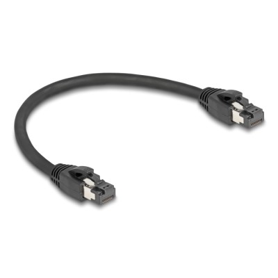 Delock RJ45 Network Cable Cat.8.1 S/FTP 25 cm up to 40 Gbps black 2