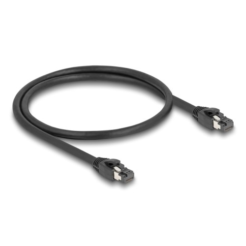 Delock RJ45 Network Cable Cat.8.1 S/FTP 50 cm up to 40 Gbps black