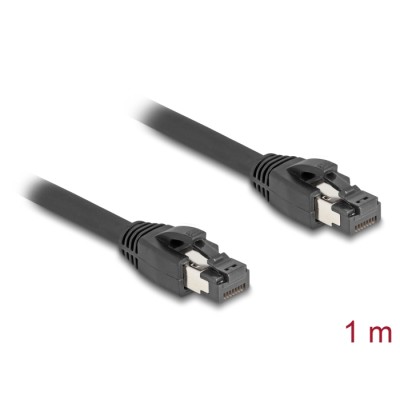 Delock RJ45 Network Cable Cat.8.1 S/FTP 1 m up to 40 Gbps black