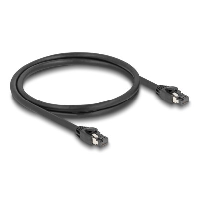 Delock RJ45 Network Cable Cat.8.1 S/FTP 1 m up to 40 Gbps black 2
