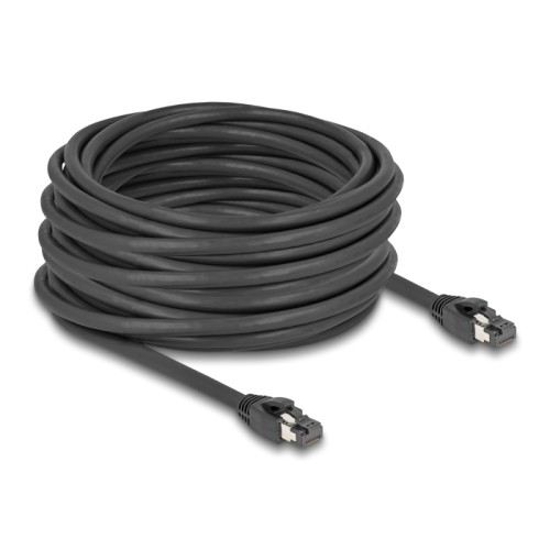 Delock RJ45 Network Cable Cat.8.1 S/FTP 15 m up to 40 Gbps black