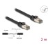 Delock RJ45 Network Cable Cat.6A U/FTP ultra flexible with inner metal jacket 2 m black