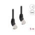 Delock RJ45 Network Cable Cat.6A S/FTP 45° upwards angled 5 m black