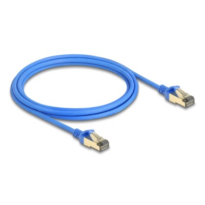Delock RJ45 Network Cable Cat.8.1 F/FTP Slim 2 m blue 2
