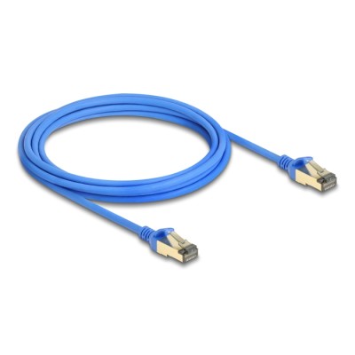 Delock RJ45 Network Cable Cat.8.1 F/FTP Slim 3 m blue 2