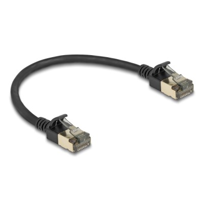 Delock RJ45 Network Cable Cat.8.1 F/FTP Slim Pro 0.25 m black 2
