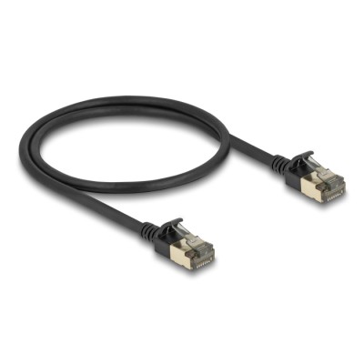 Delock RJ45 Network Cable Cat.8.1 F/FTP Slim Pro 0.5 m black 2