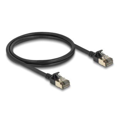 Delock RJ45 Network Cable Cat.8.1 F/FTP Slim Pro 1 m black 2