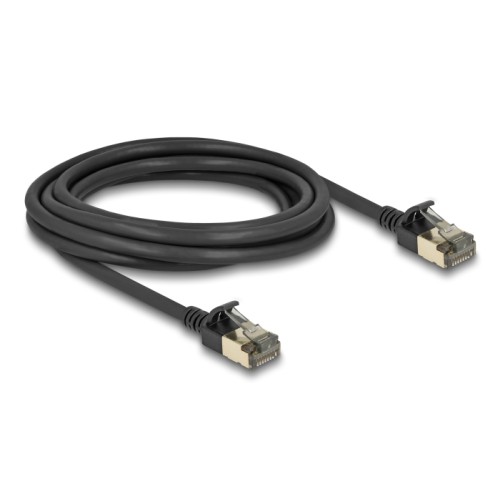Delock RJ45 Network Cable Cat.8.1 F/FTP Slim Pro 3 m black