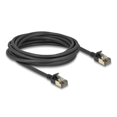 Delock RJ45 Network Cable Cat.8.1 F/FTP Slim Pro 5 m black 2