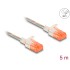 Delock RJ45 Network Cable Cat.6A U/UTP Slim 5 m transparent
