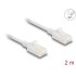 Delock RJ45 Network Cable Cat.6A plug to plug with robust latch for industrial use U/UTP Slim 2 m white