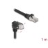 Delock GigE Kamera Cable RJ45 plug 90° angled with screws to RJ45 plug Cat.6 S/FTP 1 m black