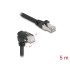 Delock GigE Kamera Cable RJ45 plug 90° angled with screws to RJ45 plug Cat.6 S/FTP 5 m black