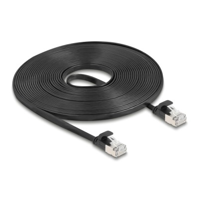 Delock RJ45 Flat Patch Cable plug to plug Cat.6A U/FTP 7.5 m black 2